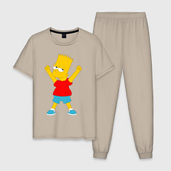 Мужская пижама Барт Симпсон
