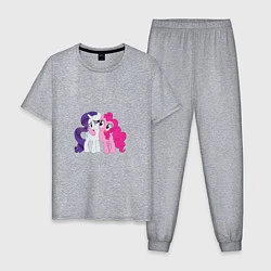 Пижама хлопковая мужская My Little Pony Pinkie Pie And, цвет: меланж