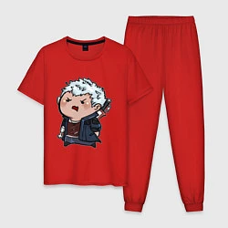 Пижама хлопковая мужская Baby Nero, цвет: красный
