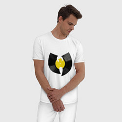 Пижама хлопковая мужская Wu-Tang Vinyl, цвет: белый — фото 2