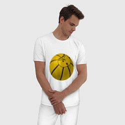 Пижама хлопковая мужская Wu-Tang Basketball, цвет: белый — фото 2