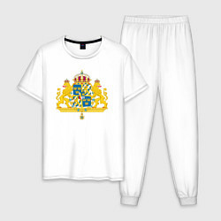 Мужская пижама Швеция Герб Швеции