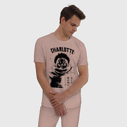 Пижама хлопковая мужская Шарлотта Катакури One Piece, цвет: пыльно-розовый — фото 2