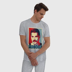 Пижама хлопковая мужская Freddie, цвет: меланж — фото 2