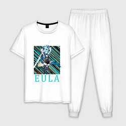 Пижама хлопковая мужская Эола Genshin Impact, цвет: белый