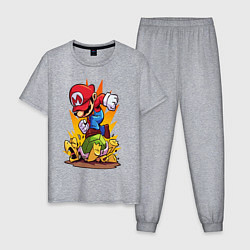 Мужская пижама Angry Mario