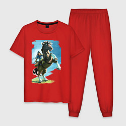 Пижама хлопковая мужская The Link, цвет: красный