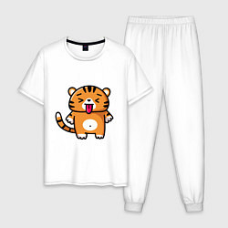 Мужская пижама Милый тигренок - символ года 2022