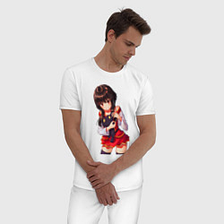 Пижама хлопковая мужская BlackCаt, цвет: белый — фото 2