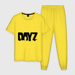 Пижама хлопковая мужская DayZ, цвет: желтый