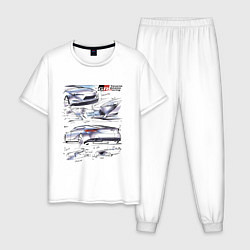 Мужская пижама Toyota Gazoo Racing sketch
