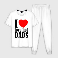 Мужская пижама I LOVE HOT DADS