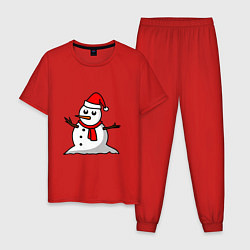 Мужская пижама Двухсторонний снеговик