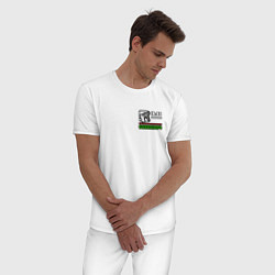 Пижама хлопковая мужская GTA SAN ANDEAS, ГТА, цвет: белый — фото 2