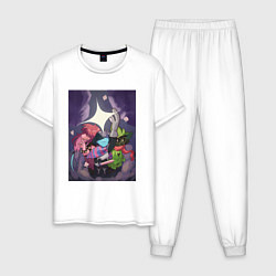 Пижама хлопковая мужская Deltarune Vol 4, цвет: белый