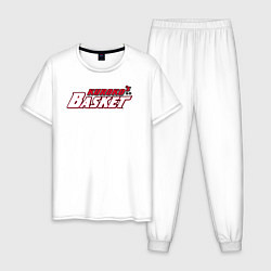 Пижама хлопковая мужская Баскетбол Куроко !, цвет: белый