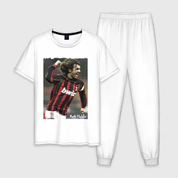 Пижама хлопковая мужская Paolo Cesare Maldini - Milan, цвет: белый