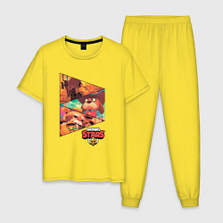 Пижама хлопковая мужская Белль, Генерал Гавс, Гэйл, цвет: желтый