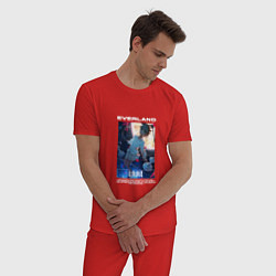Пижама хлопковая мужская EMMA арт, цвет: красный — фото 2