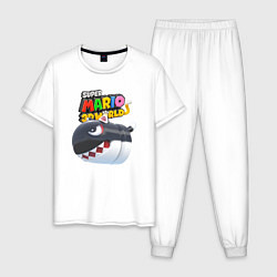 Мужская пижама Cat Bullet Bill Super mario 3D World Nintendo