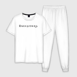 Пижама хлопковая мужская Darksiders 2, цвет: белый