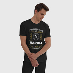 Пижама хлопковая мужская Napoli FC 1, цвет: черный — фото 2