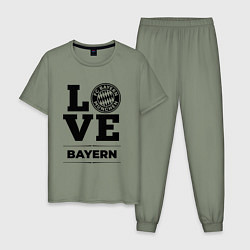 Пижама хлопковая мужская Bayern Love Классика, цвет: авокадо