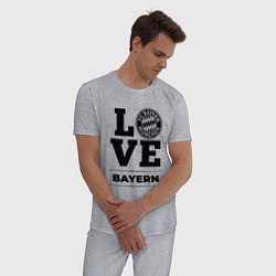 Пижама хлопковая мужская Bayern Love Классика, цвет: меланж — фото 2