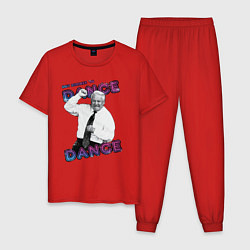 Пижама хлопковая мужская Жаркое лето 96го Борис Ельцин, цвет: красный