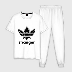 Пижама хлопковая мужская Demogorgon - Stranger, цвет: белый