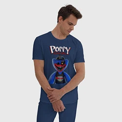 Пижама хлопковая мужская Poppy - Playtime, цвет: тёмно-синий — фото 2