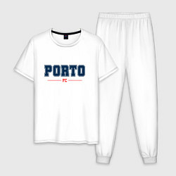 Пижама хлопковая мужская Porto FC Classic, цвет: белый