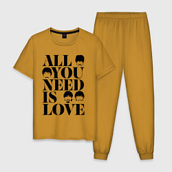 Мужская пижама ALL YOU NEED IS LOVE THE BEATLES