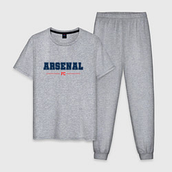 Пижама хлопковая мужская Arsenal FC Classic, цвет: меланж