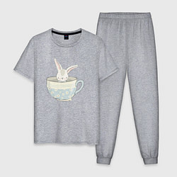 Мужская пижама Кролик в чашке