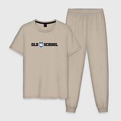 Мужская пижама Old school, шеврон старой школы