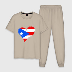 Мужская пижама Сердце - Пуэрто-Рико