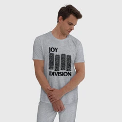 Пижама хлопковая мужская Joy Division - rock, цвет: меланж — фото 2
