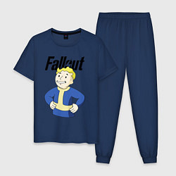 Пижама хлопковая мужская Fallout blondie boy, цвет: тёмно-синий
