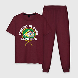 Мужская пижама Capoeira - Cordao de ouro flag of Brazil