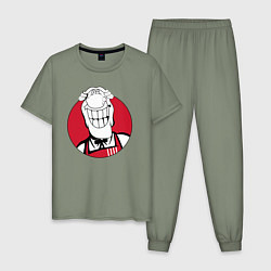 Пижама хлопковая мужская Доктор Ливси - KFC Edition, цвет: авокадо