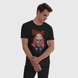 Пижама хлопковая мужская Slipknot art, цвет: черный — фото 2