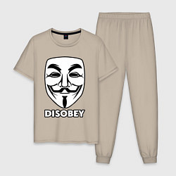 Мужская пижама Guy Fawkes - disobey