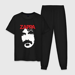 Пижама хлопковая мужская Frank Zappa, цвет: черный