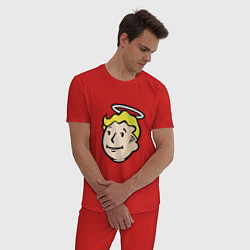 Пижама хлопковая мужская Holly vault boy, цвет: красный — фото 2