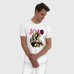 Пижама хлопковая мужская Дио Брандо - JoJo Bizarre Adventure, цвет: белый — фото 2