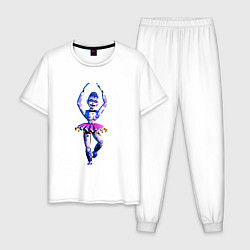 Пижама хлопковая мужская Баллора, цвет: белый