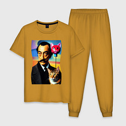 Мужская пижама Salvador Dali and cat