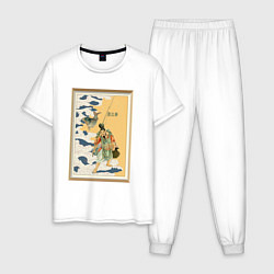 Мужская пижама Японски бог рыбалки и удачи