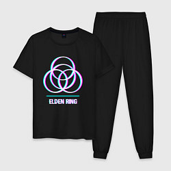 Мужская пижама Elden Ring в стиле glitch и баги графики